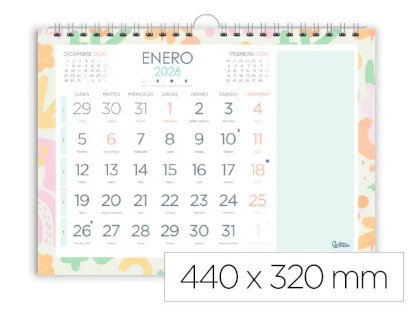 calendario-espiral-pared-liderpapel-joven-2026-numeros-grandes-papelería-telli