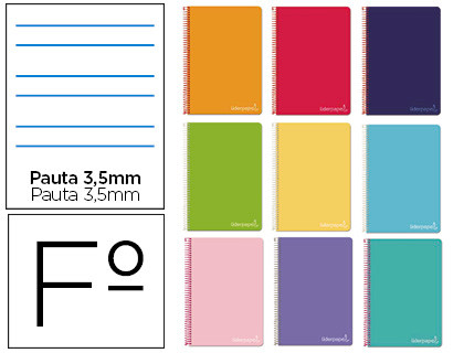 cuaderno-espiral-liderpapel-a4-witty-tapa-dura-80h-90gr-pauta-3-5mm-con-margen-colores-surtidos-papelería-telli