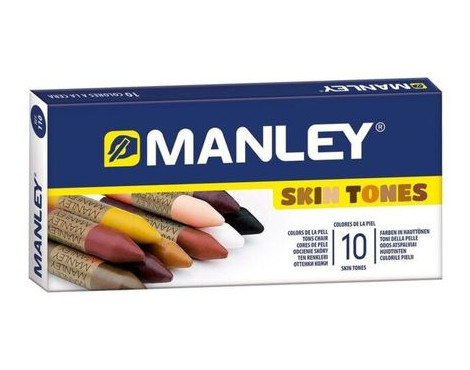 ceras-manley-10-colores-piel-papelería-telli
