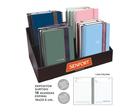 agenda-espiral-poliprop.-senfort-2026-16-x-23-5-d/p-foam-goma-ancha-papelería-telli
