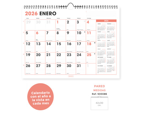 calendario-pared-senfort-42-x-30-2026-office-papelería-telli