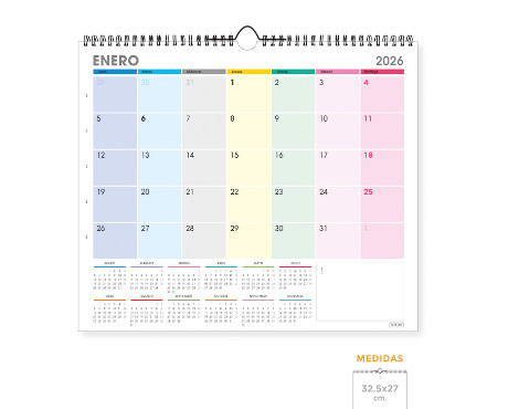 calendario-pared-senfort-32-5-x-27-2026-multicolor-papelería-telli