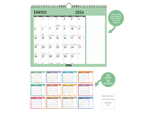 calendario-pared-senfort-2026-31-x-24-diamante-horizontal-papelería-telli
