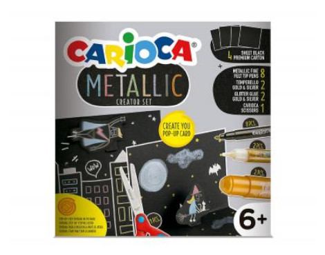 set-de-dibujo-carioca-metallic-26-pcs-papelería-telli