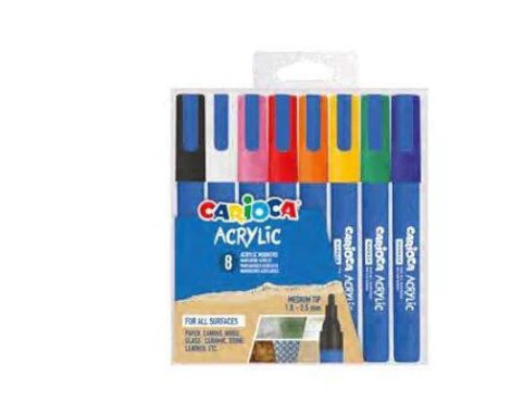 rotulador-pintura-acrilica-carioca-8-rotuladores-papelería-telli