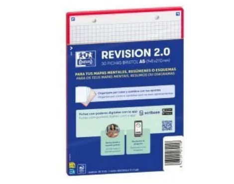 fichas-oxford-revision-2.0-a5-cuadros-rojo-papelería-telli