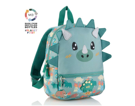 mini-mochila-reciclada-rugido-de-dinosaurio-papelería-telli