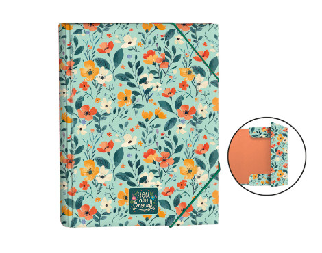 carpeta-solapas-dura-senfort-flowers-papelería-telli