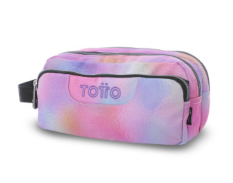 estuche-tres-cremalleras-totto-agapec--glitter-blomm-papelería-telli
