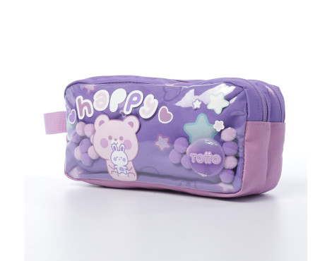 estuche-dos-cremalleras-totto-friends-party-papelería-telli
