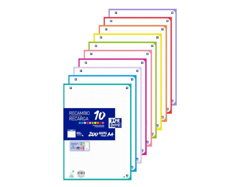 recambio-a4-oxford-200-hojas-10-colores-5x5-colores-surtidos-papelería-telli