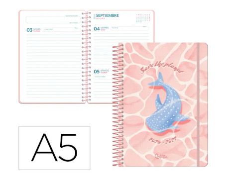 agenda-escolar-liderpapel-26-27-espiral-a5-d/p-save-planet-papelería-telli