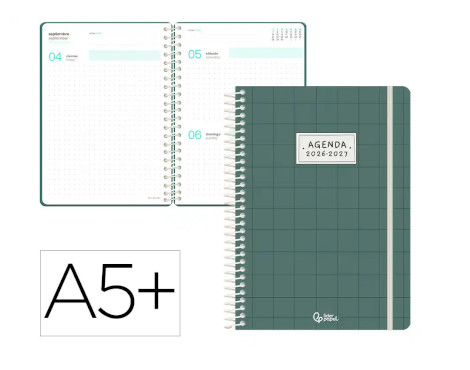 agenda-escolar-liderpapel-26-27-espiral-a5-d/p-pattern-cuadricula-papelería-telli