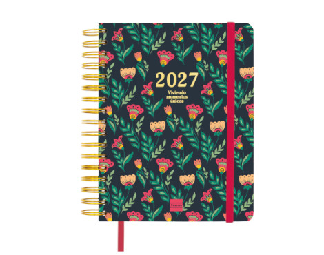 agenda-espiral-vitae-16-meses-26-27-1/4-svh-verde-papelería-telli