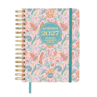 agenda-espiral-vitae-16-meses-26-27-1/4-svh-rosa-papelería-telli