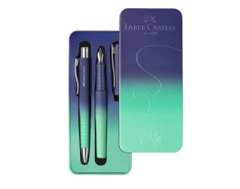 juego-regalo-faber-castell-boligrafo-y-pluma-flow-buzzing-papelería-telli