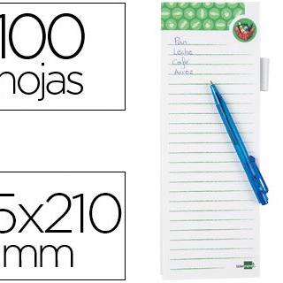 bloc-de-notas-imantado-lista-de-la-compra-75x210mm-con-boligrafo-10hojas-papelería-telli