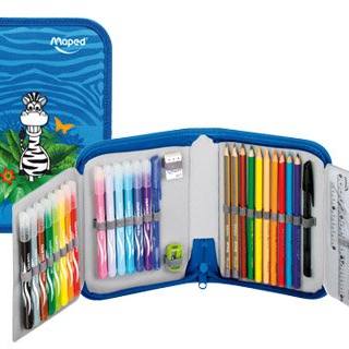 plumier-escolar-maped-jungle-con-cremallera-32-piezas-un-piso-papelería-telli