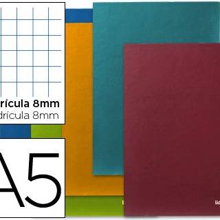 libreta-liderpapel-scriptus-a5-48-hojas-90g/m2-cuadros-8mm-papelería-telli