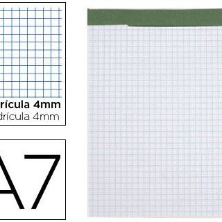 bloc-notas-liderpapel-cuadro-4-mm-a7-80-hojas-60-g/m2-perforado-sin-tapa-papelería-telli